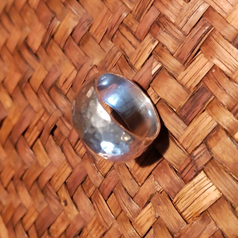 Silpada Hammered SS Ring - Size 9